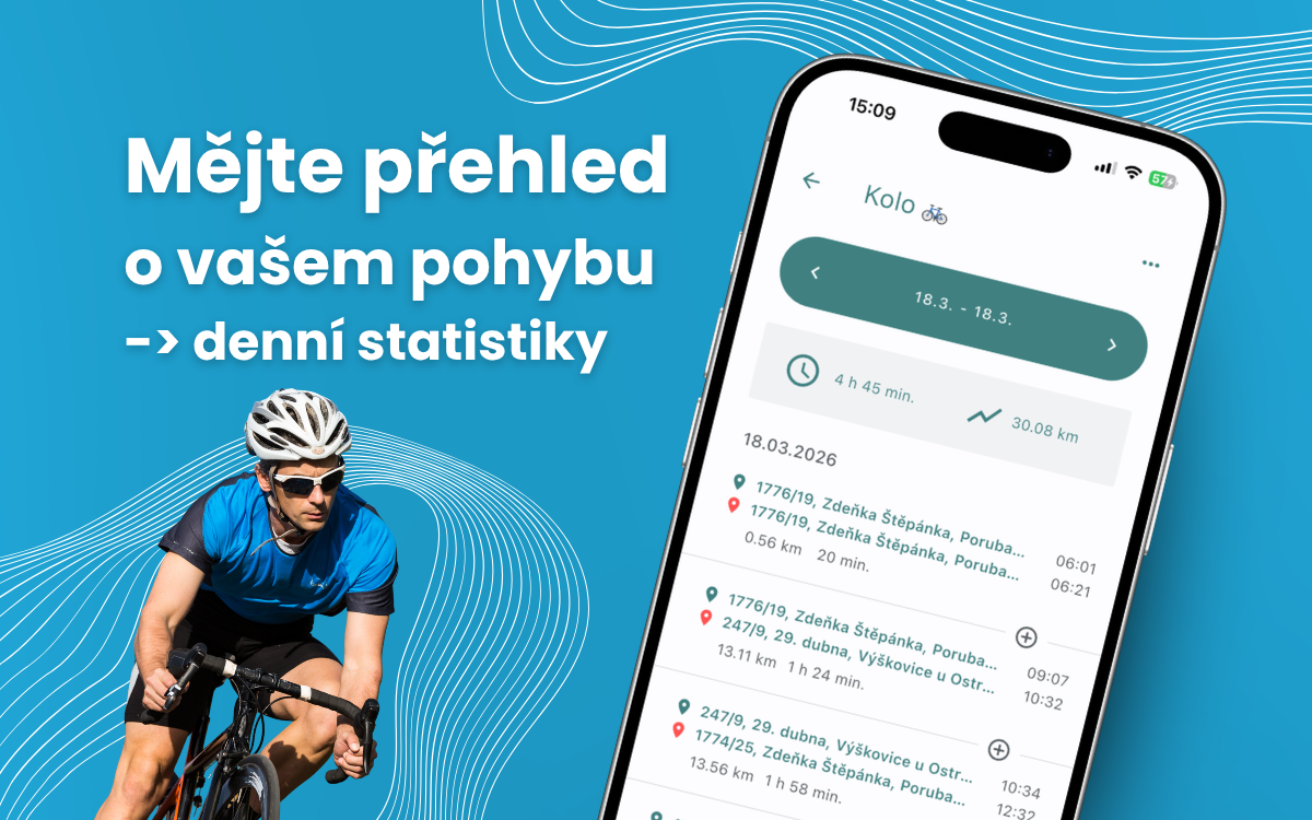 Přehled o pohybu a denní statistiky