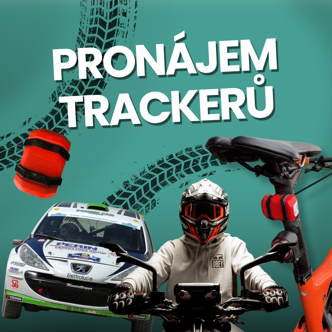 Pronájem GPS trackerů Mala – trackery na kole, motorce i závodním autě